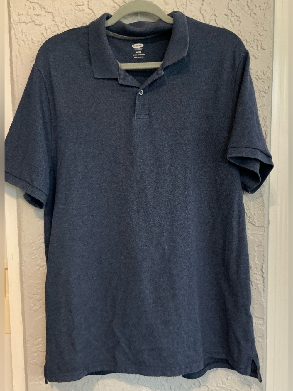 Old Navy Men's Stretch Blue Polo Shirt
